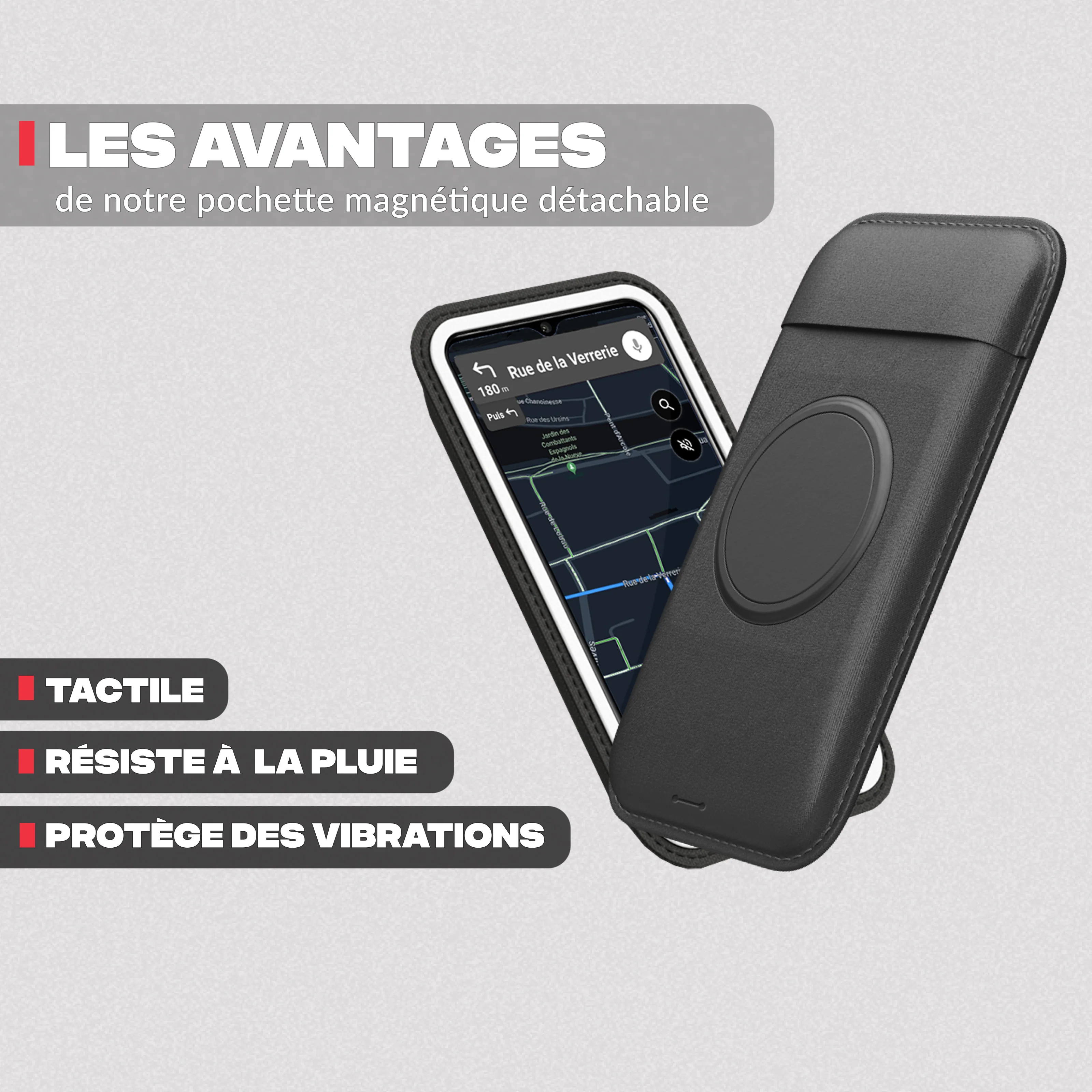 Support téléphone rétroviseur de scooter et moto - Image 4
