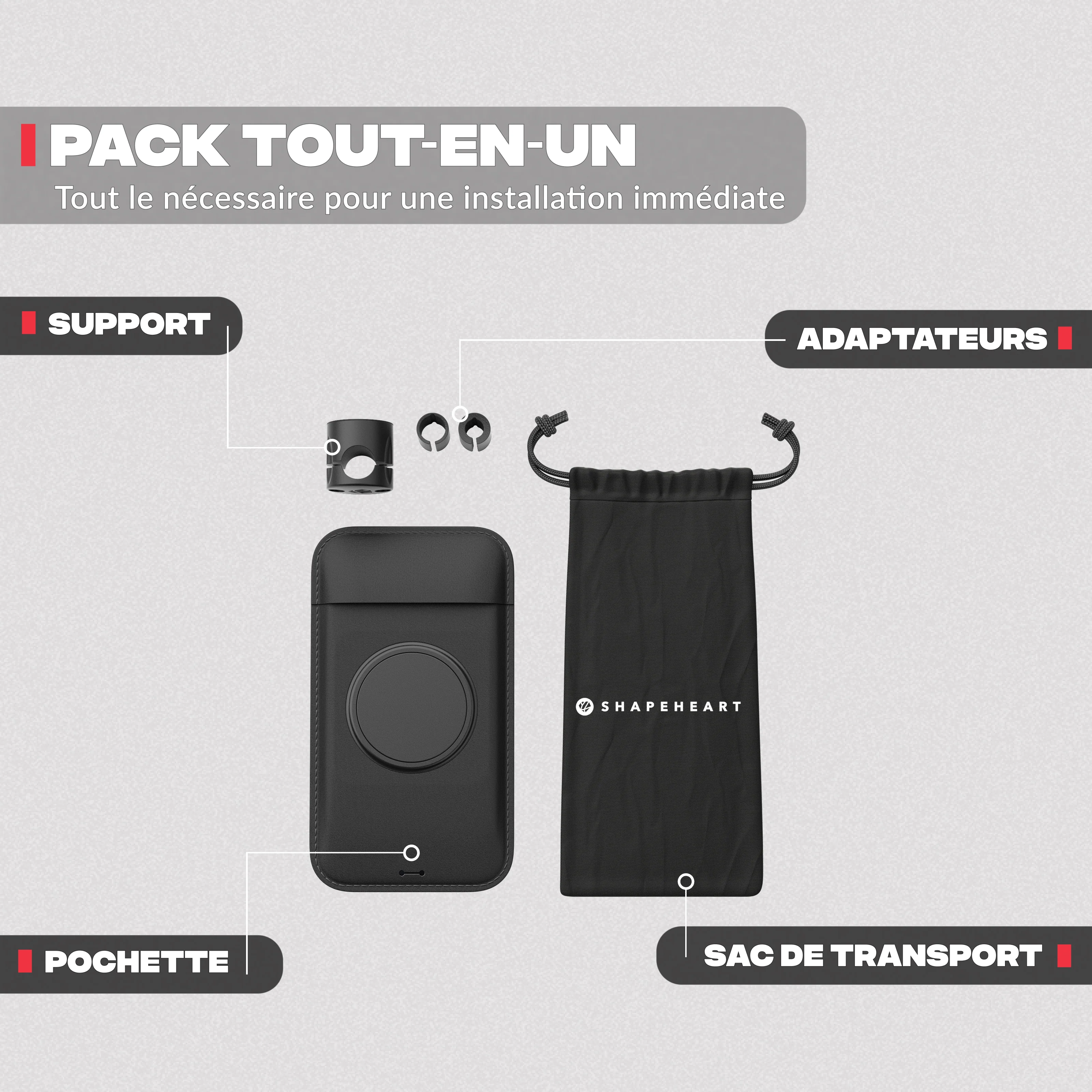 Support téléphone rétroviseur de scooter et moto - Image 6