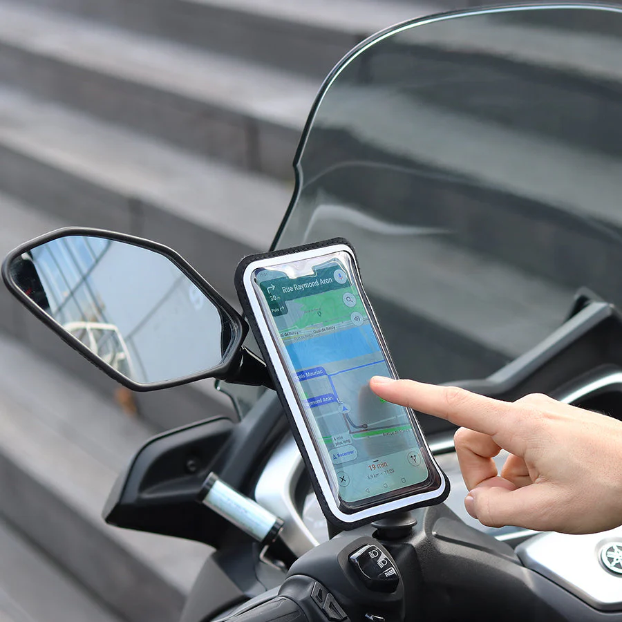 Support téléphone rétroviseur de scooter et moto - Image 9